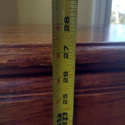 Wooden Three Drawer Side Table