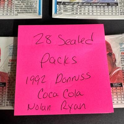 1992 Donruss Nolan Ryan Coca Cola Cards