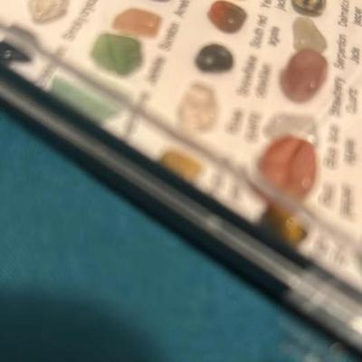 Display Containing Small Gemstone Samples