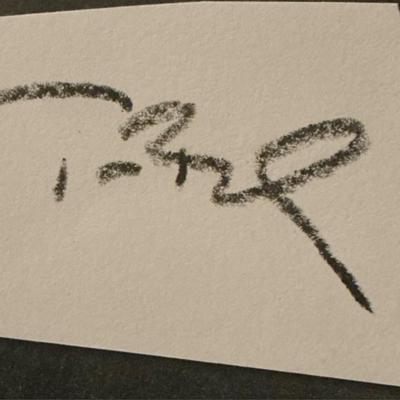 Small Tom Brady Signed Autograph Cut