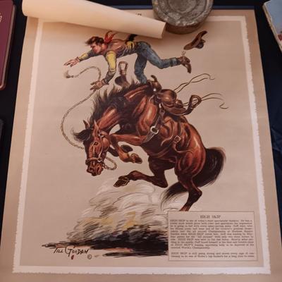 1953 CALENDAR AND OLD PAPERS