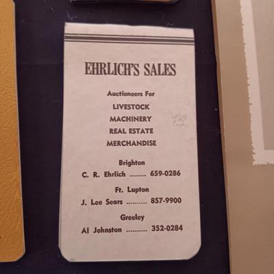 1953 CALENDAR AND OLD PAPERS