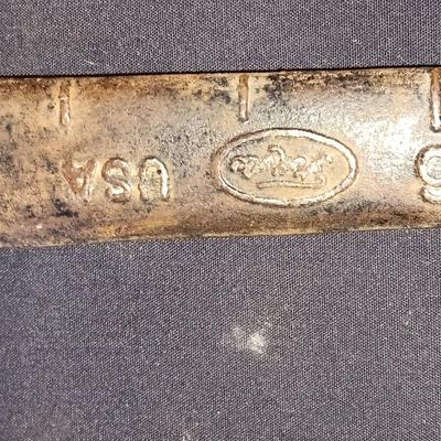 FORD COMBINATION WRENCHES, PIPE WRENCH AND A HANDLE