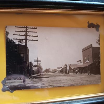 1896 PIKE'S PEAK POSTCARD, PLATTEVILLE CO MAIN STREET POSTCARD & 1914 PHOTO PLUS JUMELLE PARIS BINOCULARS