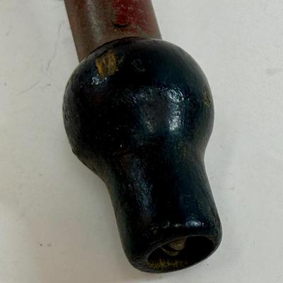 Sale Photo Thumbnail #47: Horn has surface rust. Nice display piece. Harmonica looks to be glued to the horn.