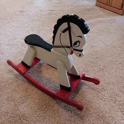 WOODEN ROCKING HORSE