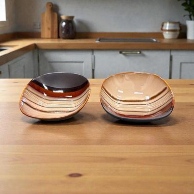 Better Homes & Gardens Bazaar Brown Stoneware Cups and Bowls