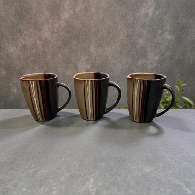 Better Homes & Gardens Bazaar Brown Stoneware Cups and Bowls