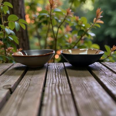 Better Homes & Gardens Bazaar Brown Stoneware Cups and Bowls