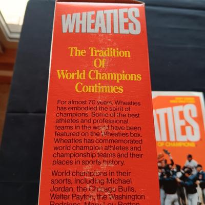 AUTOGRAPHED WHEATIES CEREAL BOX BY KIRBY PICKETT & KENT HRBEK
