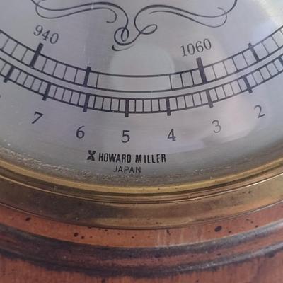 Vintage Howard Miller Banjo Style Wall Weather Station- Thermometer, Barometer, Hygrometer