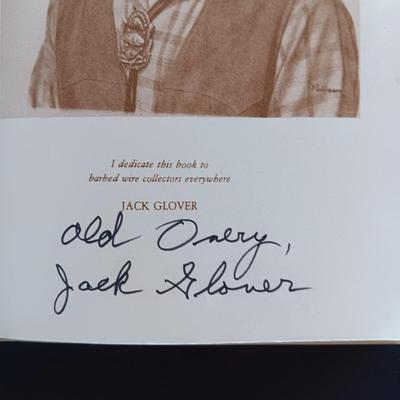 BARBED WIRE SAMPLER AND A SIGNED COPY OF THE BOOK THE "BOBBED WIRE" VIII BIBLE BY JACK GLOVER