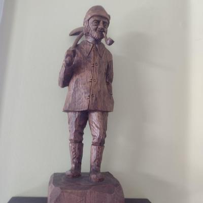 Gaston Turcotte Hand Carved Wooden Figurine