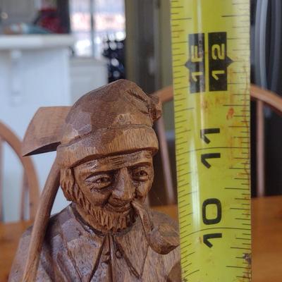 Gaston Turcotte Hand Carved Wooden Figurine
