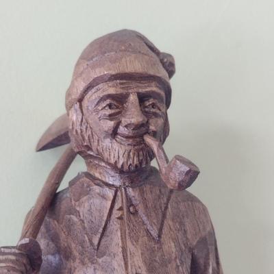 Gaston Turcotte Hand Carved Wooden Figurine
