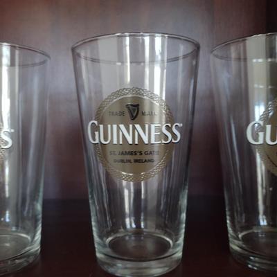Guinness Pint Glasses- Set of Four