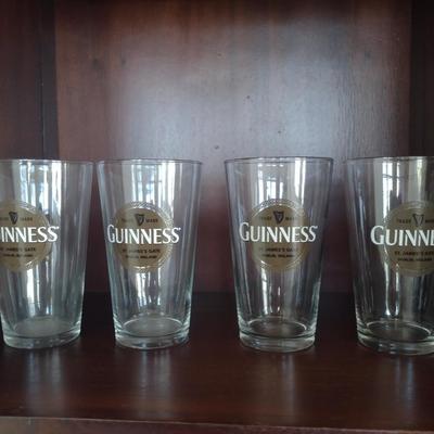 Guinness Pint Glasses- Set of Four