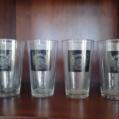 Guinness Pint Glasses- Set of Four