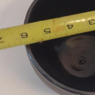 Hand Made Glazed Pottery Bowl- Approx 6" in Diameter