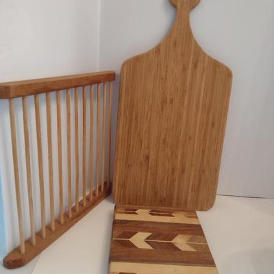 Wooden Kitchen Ware- Cutting Boards and Pasta Drying Rack