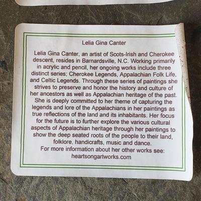 Blue Bird on Slate by Lelia Canter (D-KD)