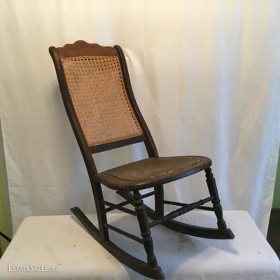 Lot 4: Set of Two Antique Rocking Chairs