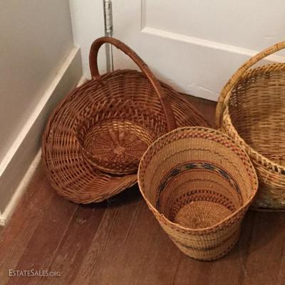 Lot 41 - Two MCM Chairs and Baskets