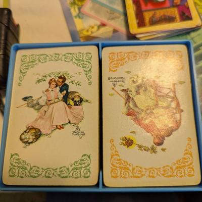 Multiple Decks of Cards used to Play Bridge With