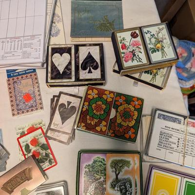 Multiple Decks of Cards used to Play Bridge With