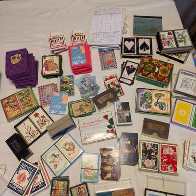 Multiple Decks of Cards used to Play Bridge With