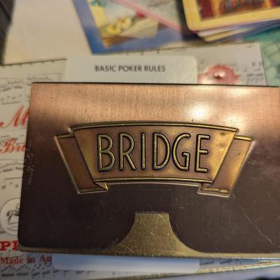 Multiple Decks of Cards used to Play Bridge With
