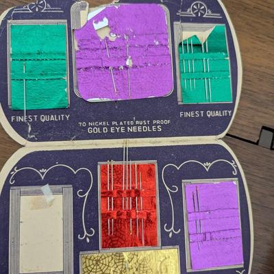 Vintage Needles with Advertising on the Packet Cover