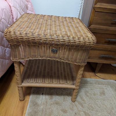 Wicker Side Table