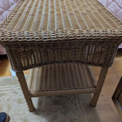 Wicker Side Table