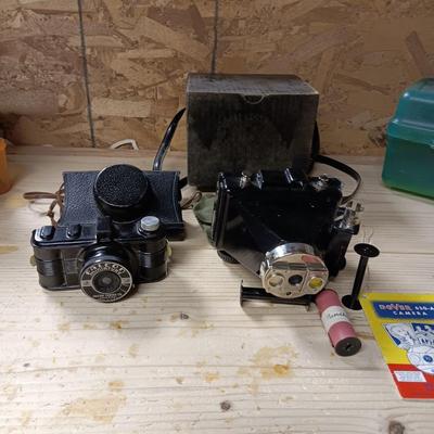 DOVER 620-A AND FALCN MINIATURE 35MM CAMERAS