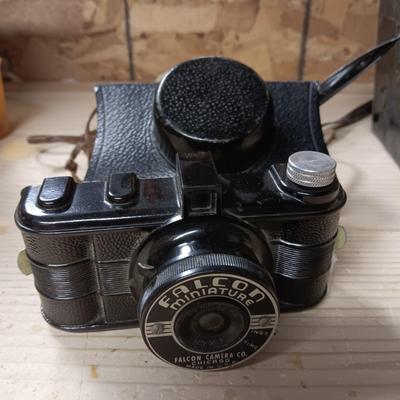 DOVER 620-A AND FALCN MINIATURE 35MM CAMERAS