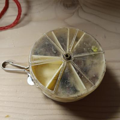 SOUTH BEND 1122 FLY REEL, DAISY AND DOUBLE SIDED BOXES WITH NUMEROUS FLIES