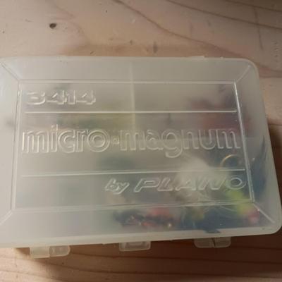 SOUTH BEND 1122 FLY REEL, DAISY AND DOUBLE SIDED BOXES WITH NUMEROUS FLIES