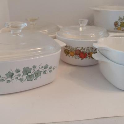 Collection of Corningware Baking Dishes