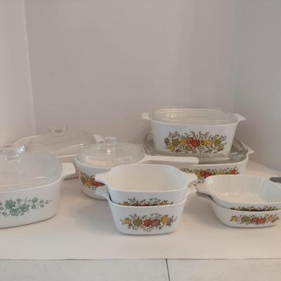Collection of Corningware Baking Dishes