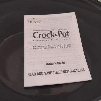 Rival Crock Pot with Recipe Book