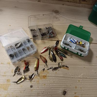 FISHING TACKLE AND BOXES