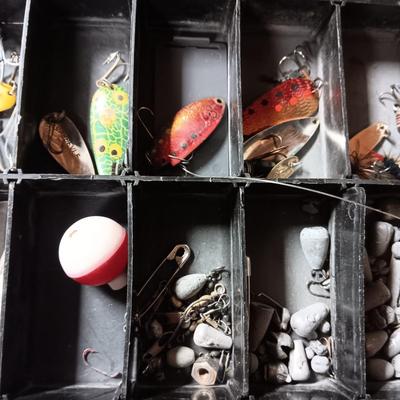 TACKLE AND TACKLE BOX