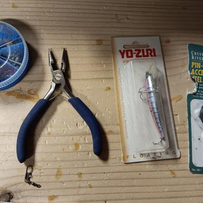 TACKLE AND TACKLE BOX