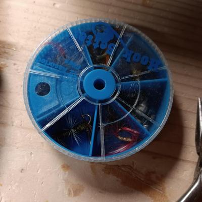 TACKLE AND TACKLE BOX