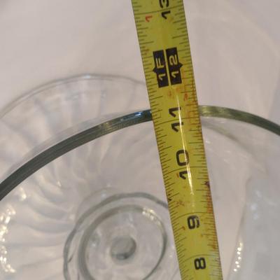 Glass Cake Pedestal with Dome Cover