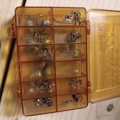 FISHING TACKLE IN SMALL ORGANIZERS