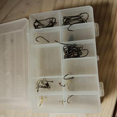 FISHING TACKLE IN SMALL ORGANIZERS