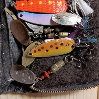 FISHING TACKLE IN SMALL ORGANIZERS