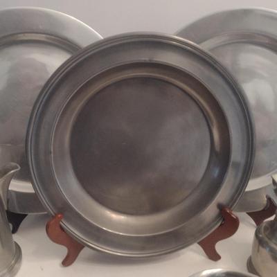 Collection of Metal Serve Ware- Mostly Pewter